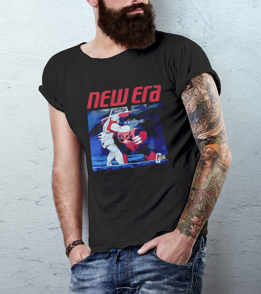 New Era Gundam 1979 Anime Battle Scene T-Shirt