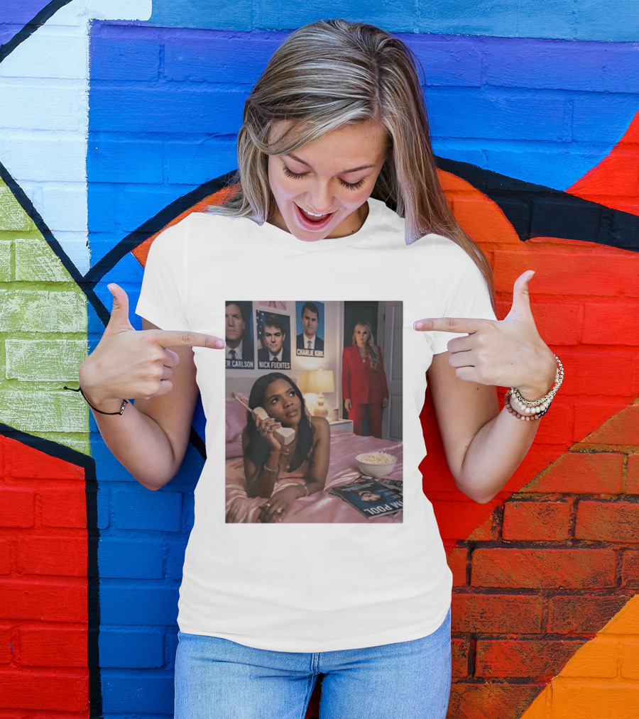 Candace Owens Phone Call Tucker Carlson Nick Fuentes Charlie Kirk S T-Shirt