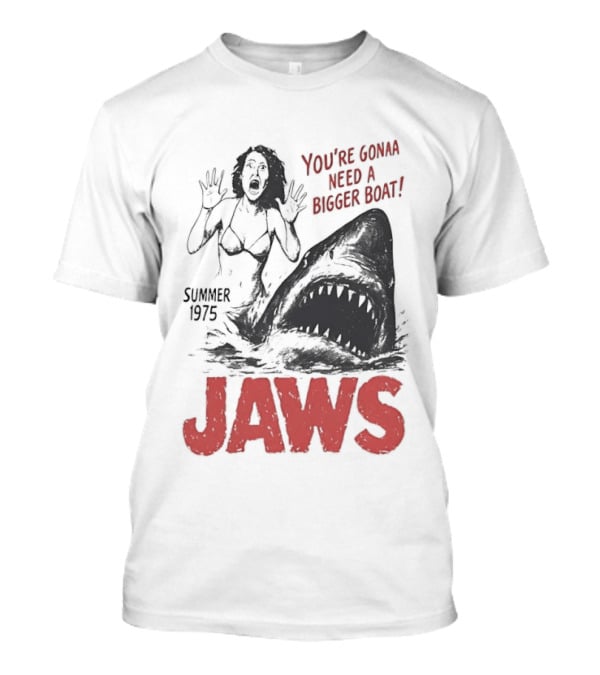 Jaws You're Gonna Need A Bigger Boat Summer 1975 Vintage Movie T-Shirt