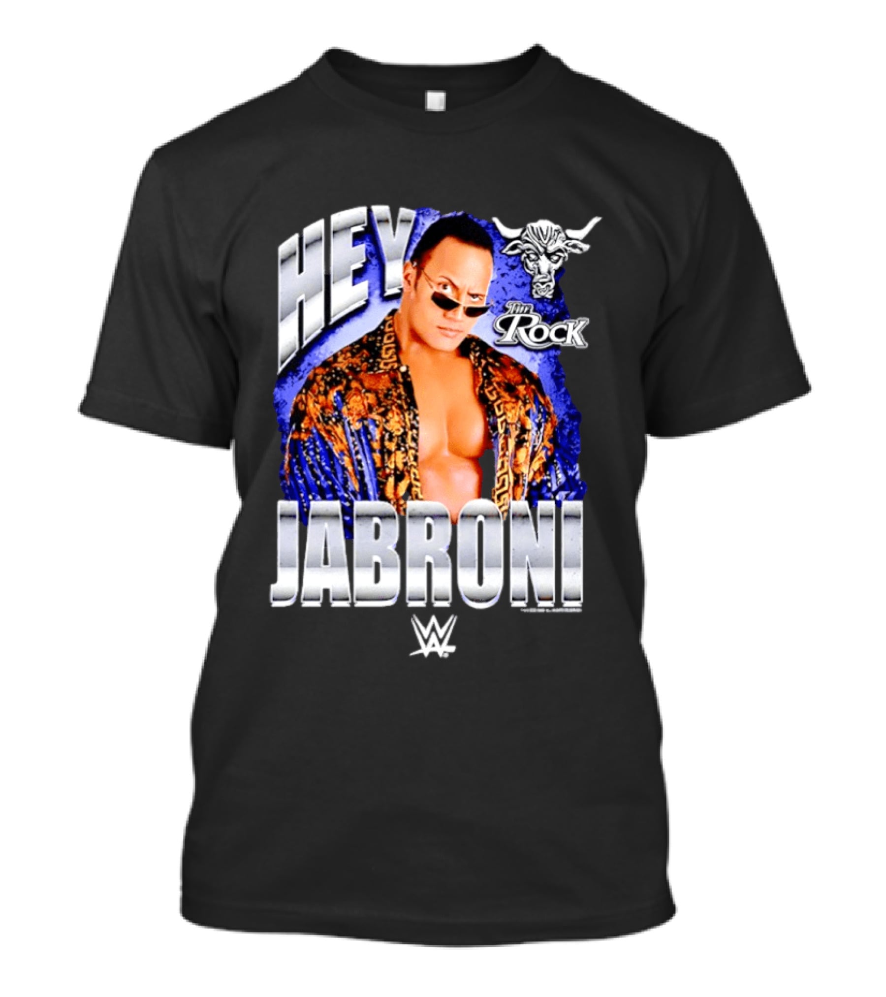 Dwayne Johnson Hey Jabroni The Rock WWE Brahma Bull T-Shirt