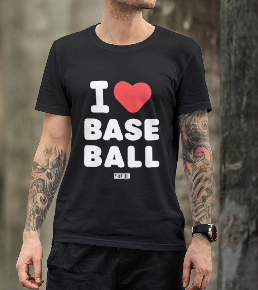 I Heart Baseball Classic Sports Fan T-Shirt