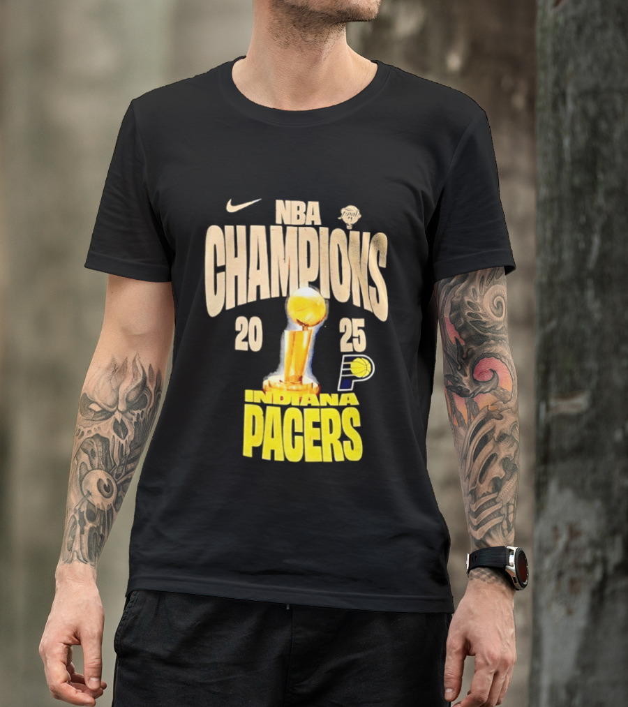 NBA Champions 2025 Indiana Pacers Trophy Nike T-Shirt