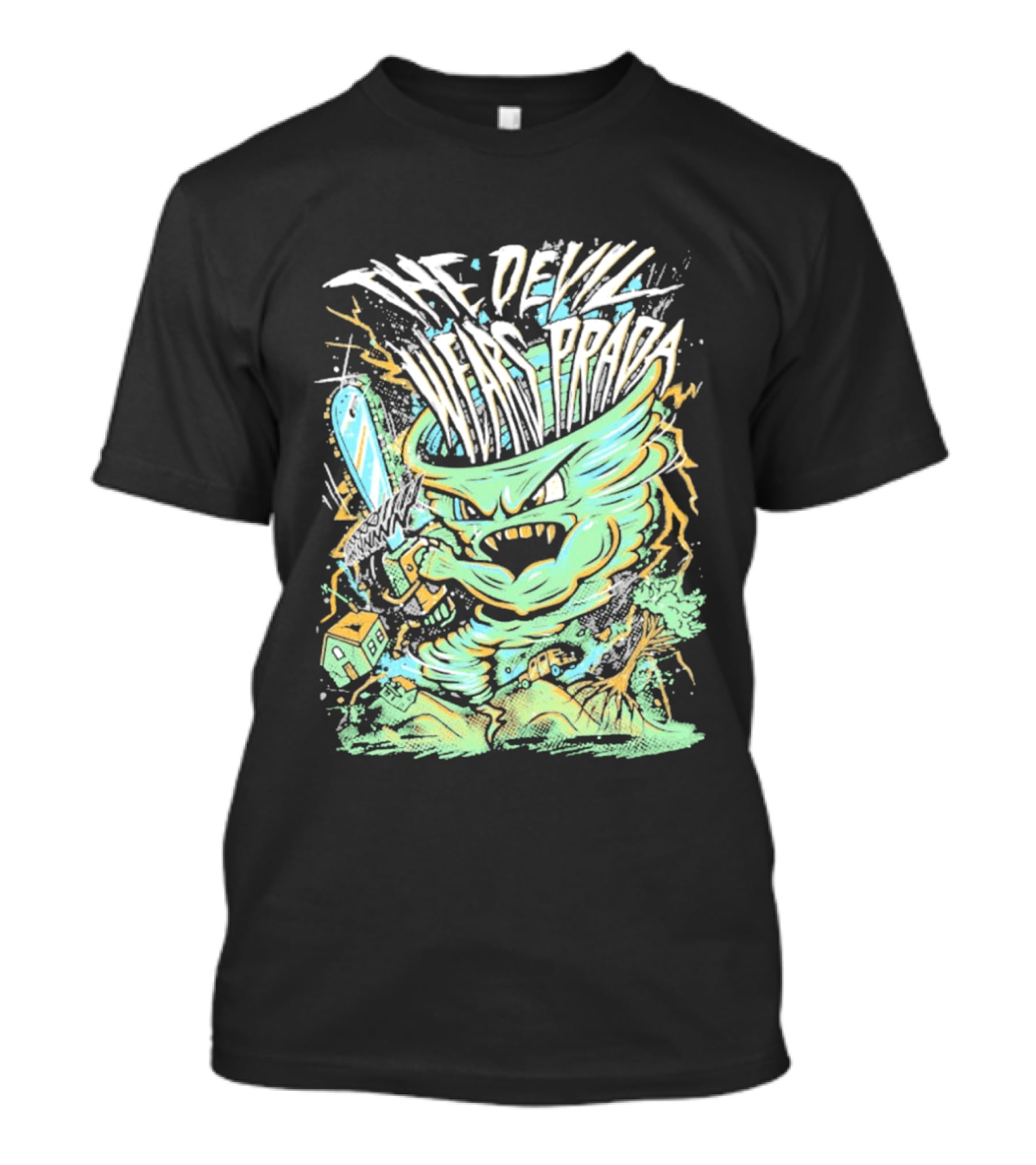 The Devil Wears Prada Brutal Chainsaw Creature T-Shirt