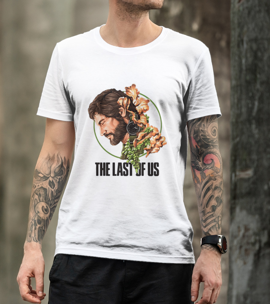 The Last Of Us Joel Portrait With Nature T-Shirt