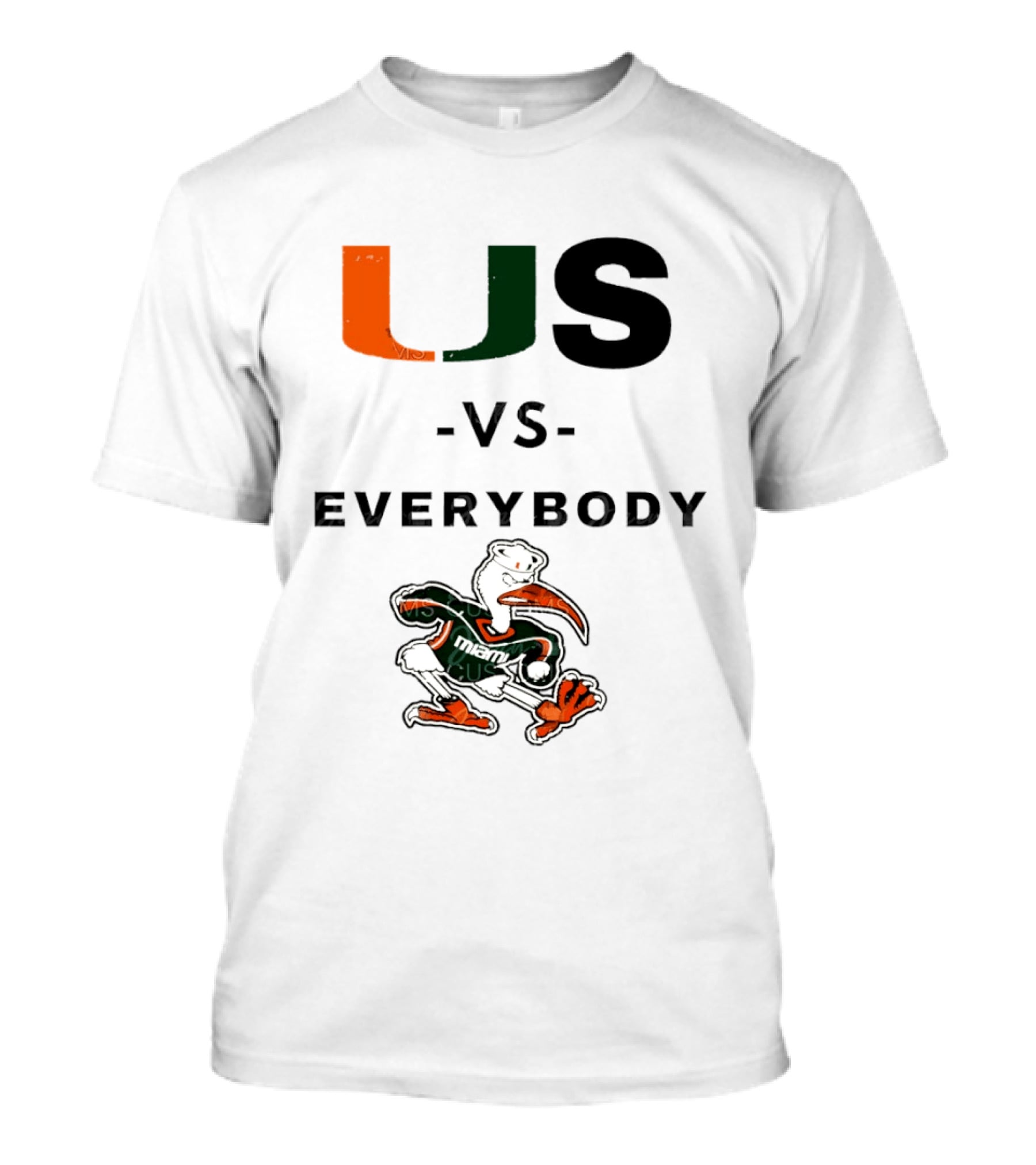US Vs Everybody Miami Hurricanes University Football T-Shirt