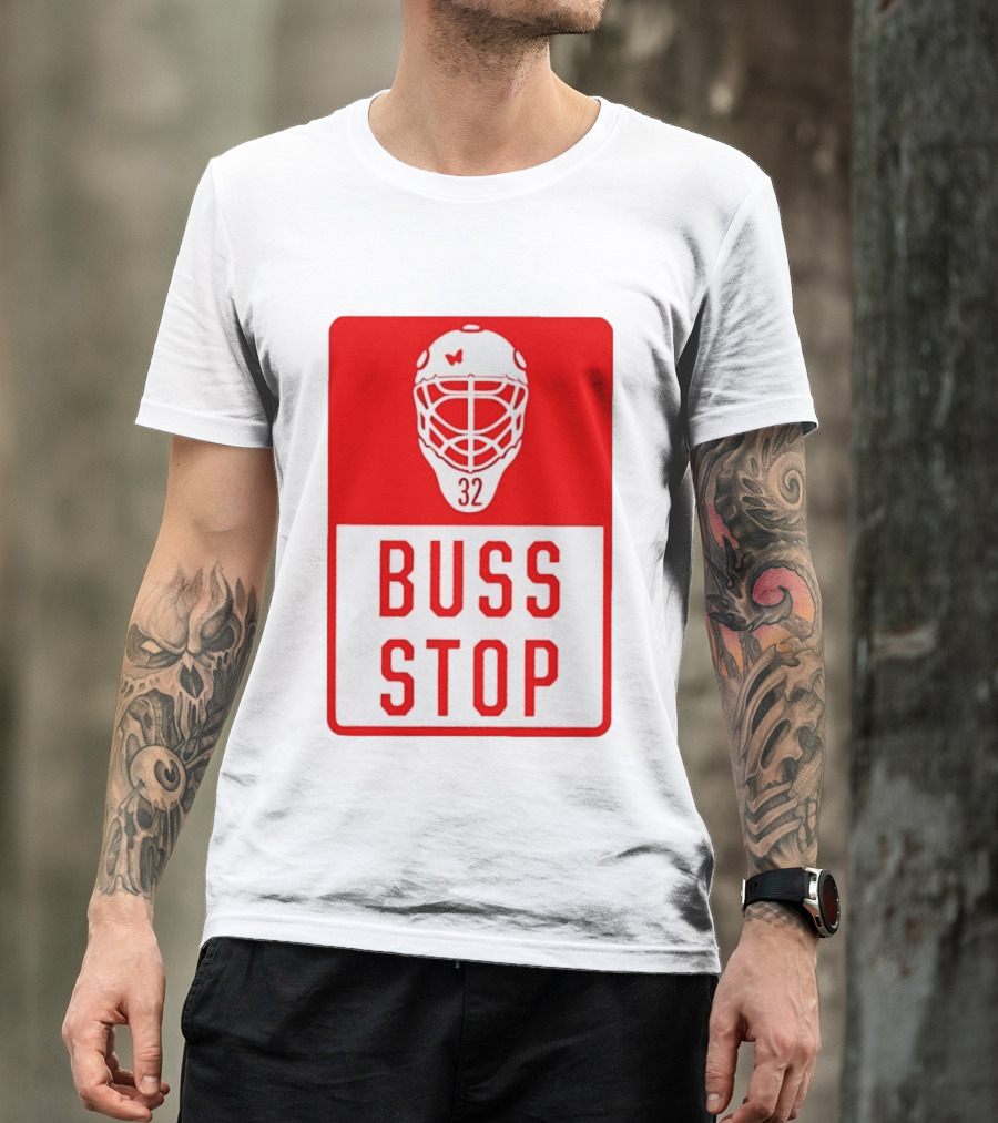 Carolina Hurricanes Buss Stop 32 Mask T-Shirt