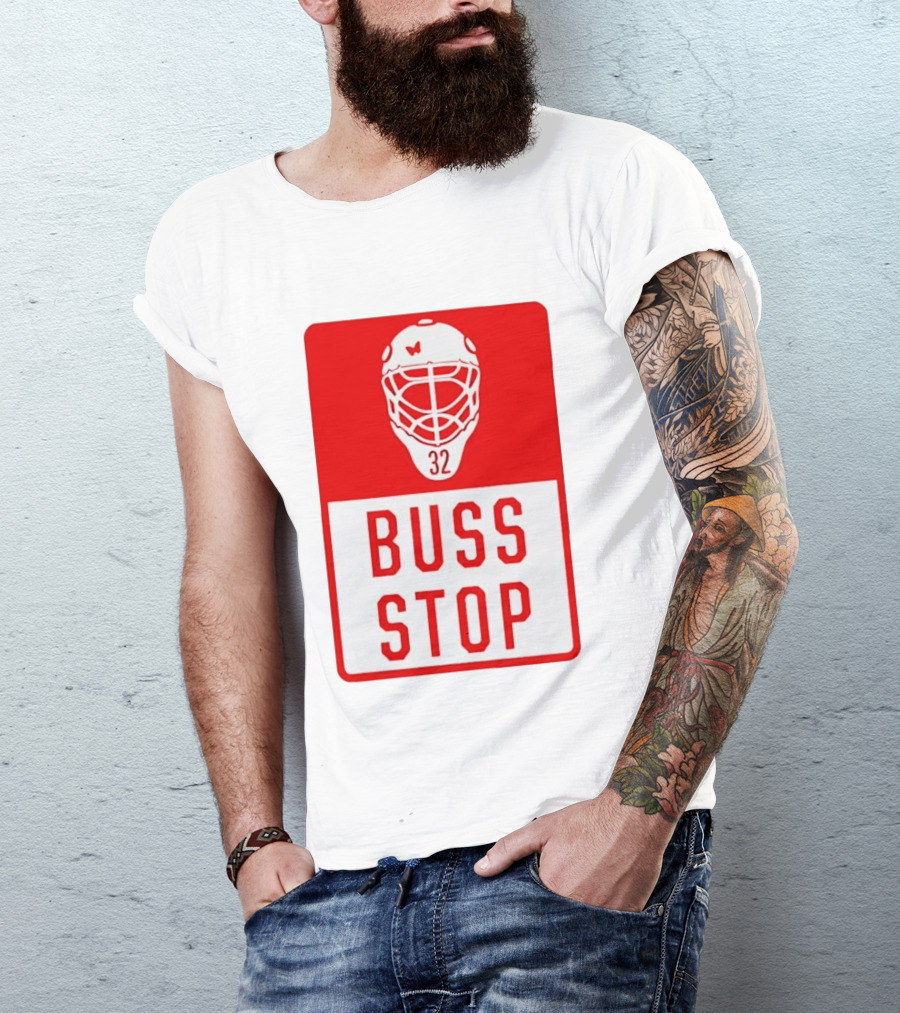 Carolina Hurricanes Buss Stop 32 Mask T-Shirt