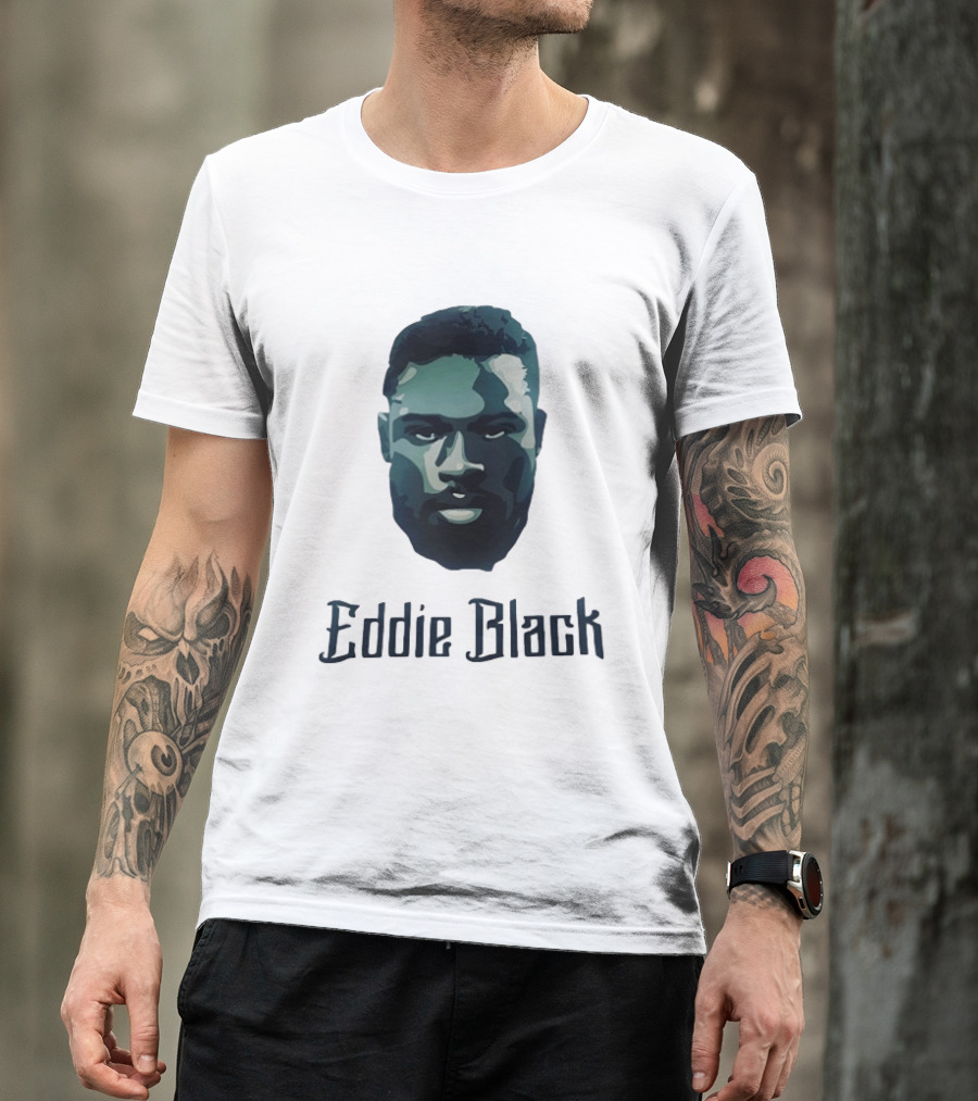 Eddie Black Big Head T-Shirt