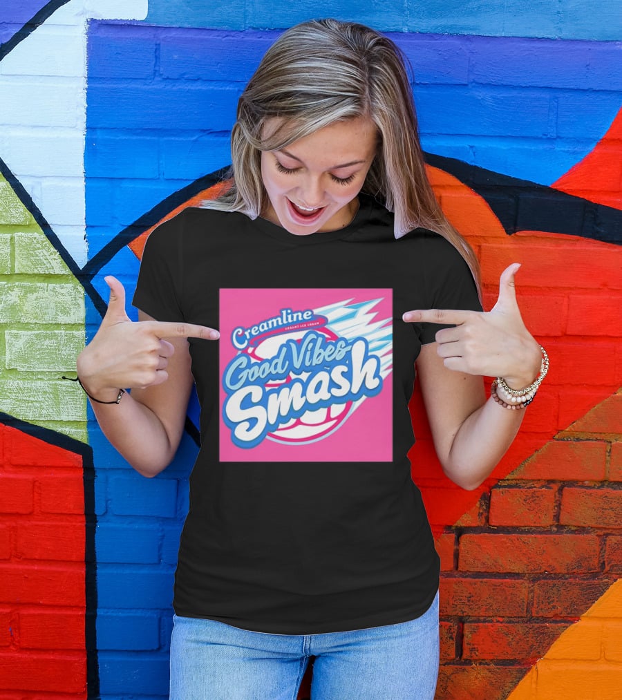 Creamline Good Vibes Smash Creamy Ice Cream Burst T-Shirt