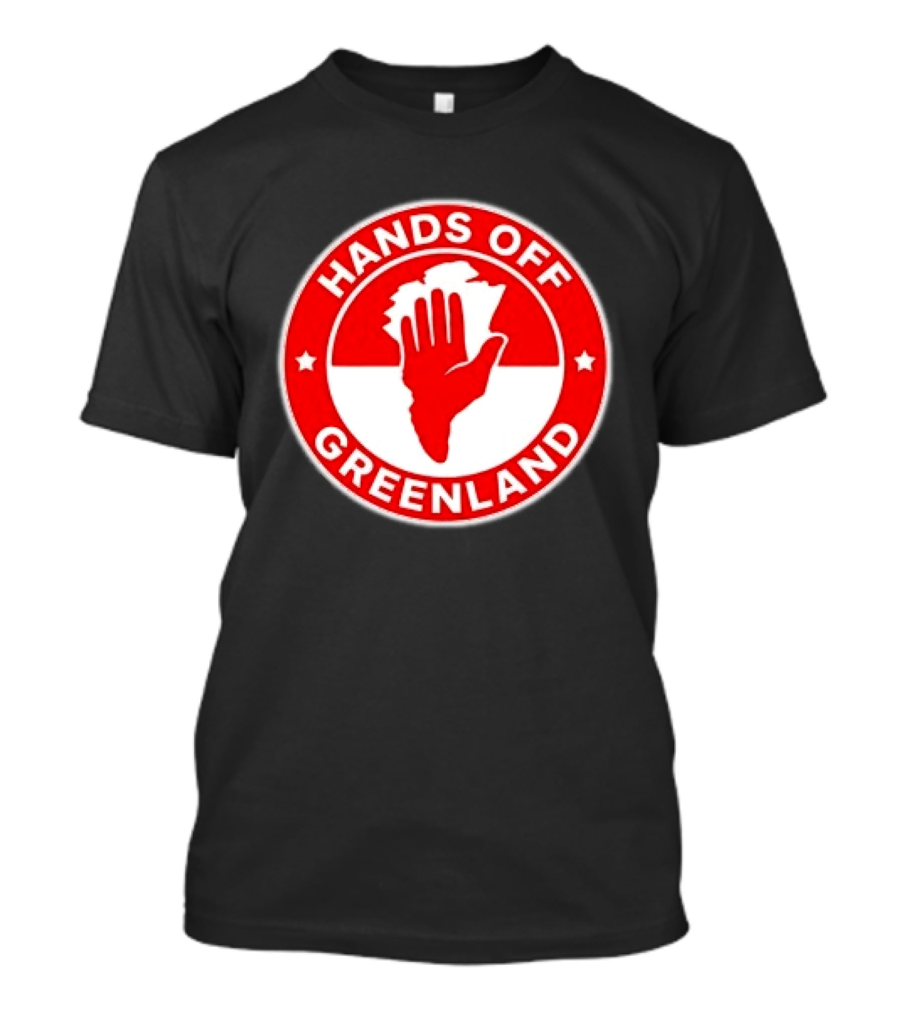 Hands Off Greenland Red Circle T-Shirt
