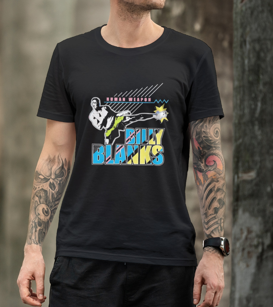 Human Weapon Billy Blanks Retro Kick Action T-Shirt