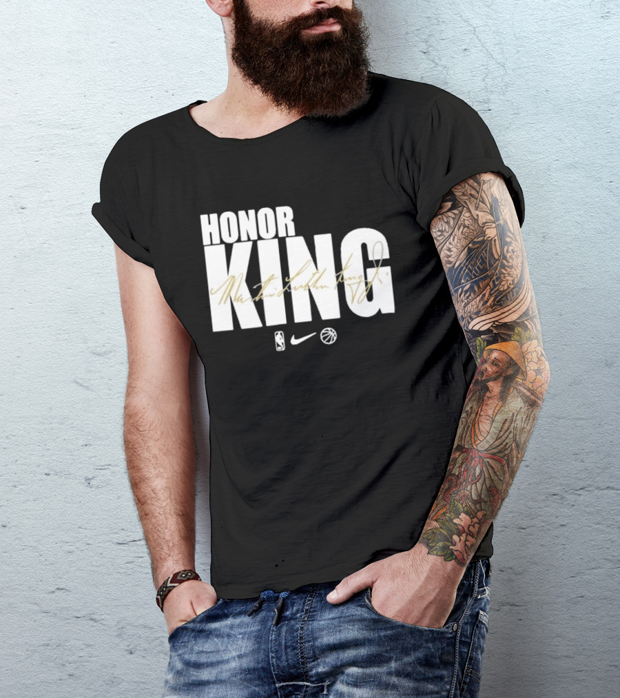 Honor King Martin Luther King Jr LeBron James NBA Nike T-Shirt