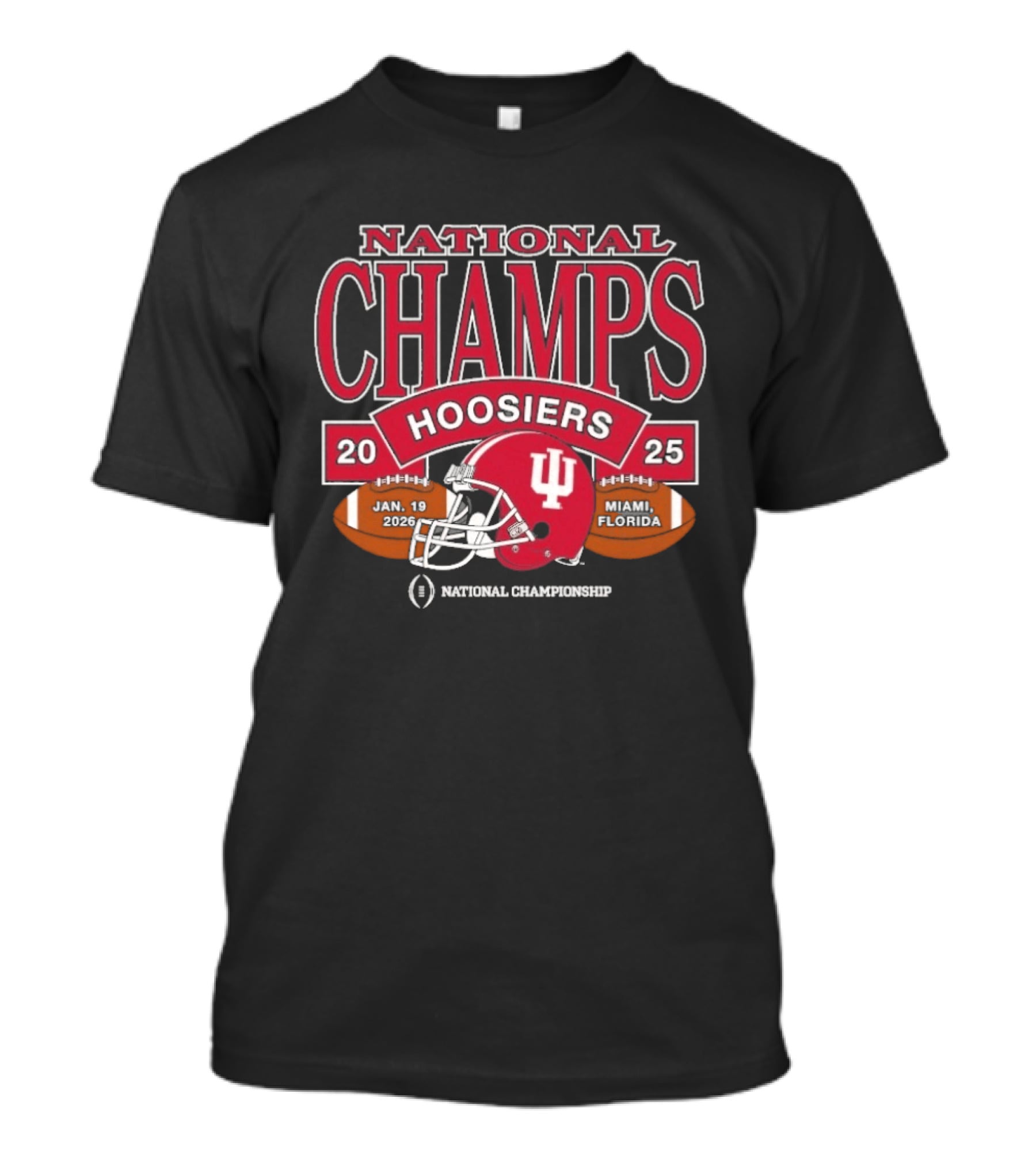 Indiana Hoosiers 2025 National Champs CFP Helmet Tampa Florida T-Shirt