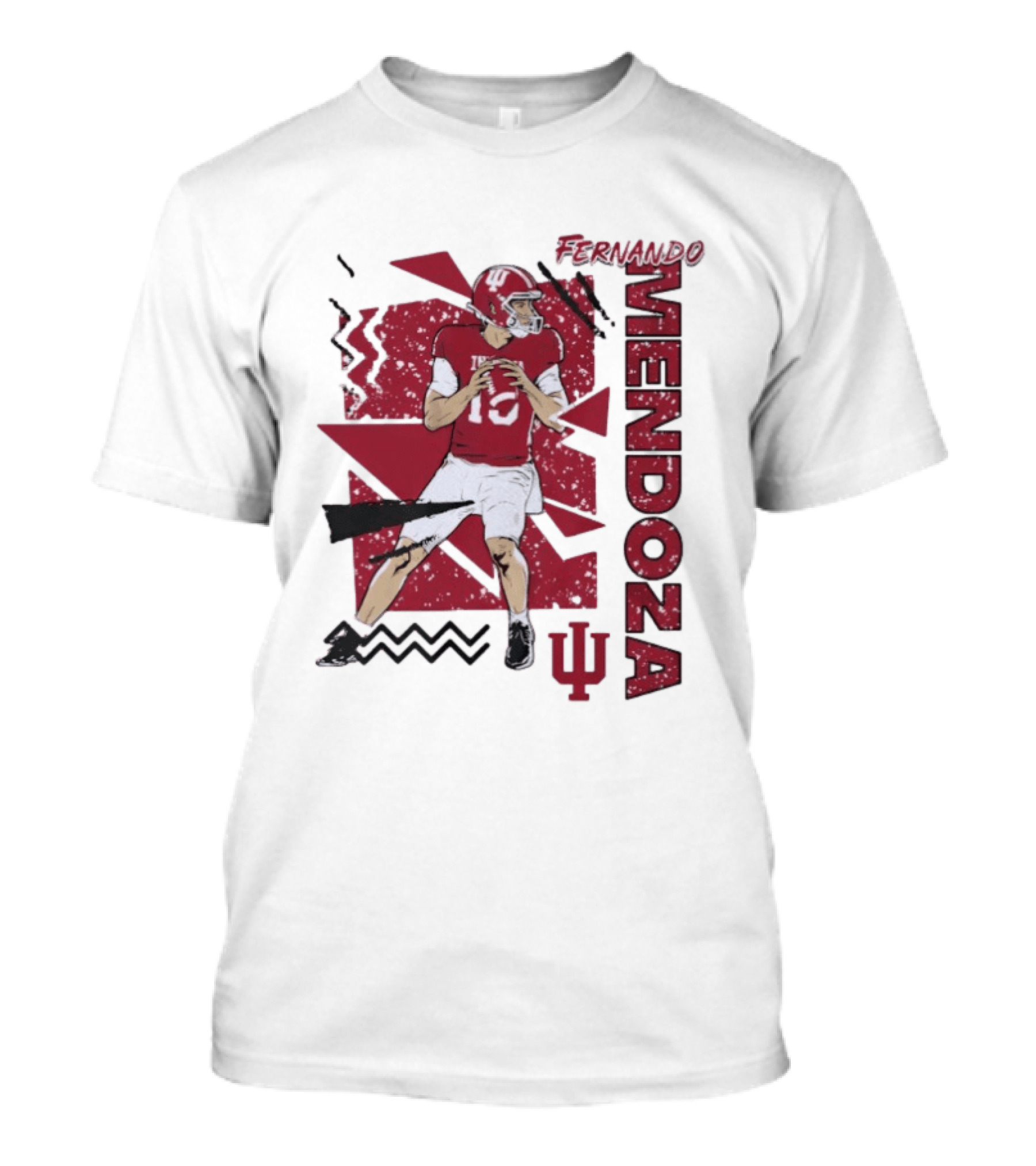 Indiana Football Fernando Mendoza Quarterback IU Sports Fan Gear T-Shirt
