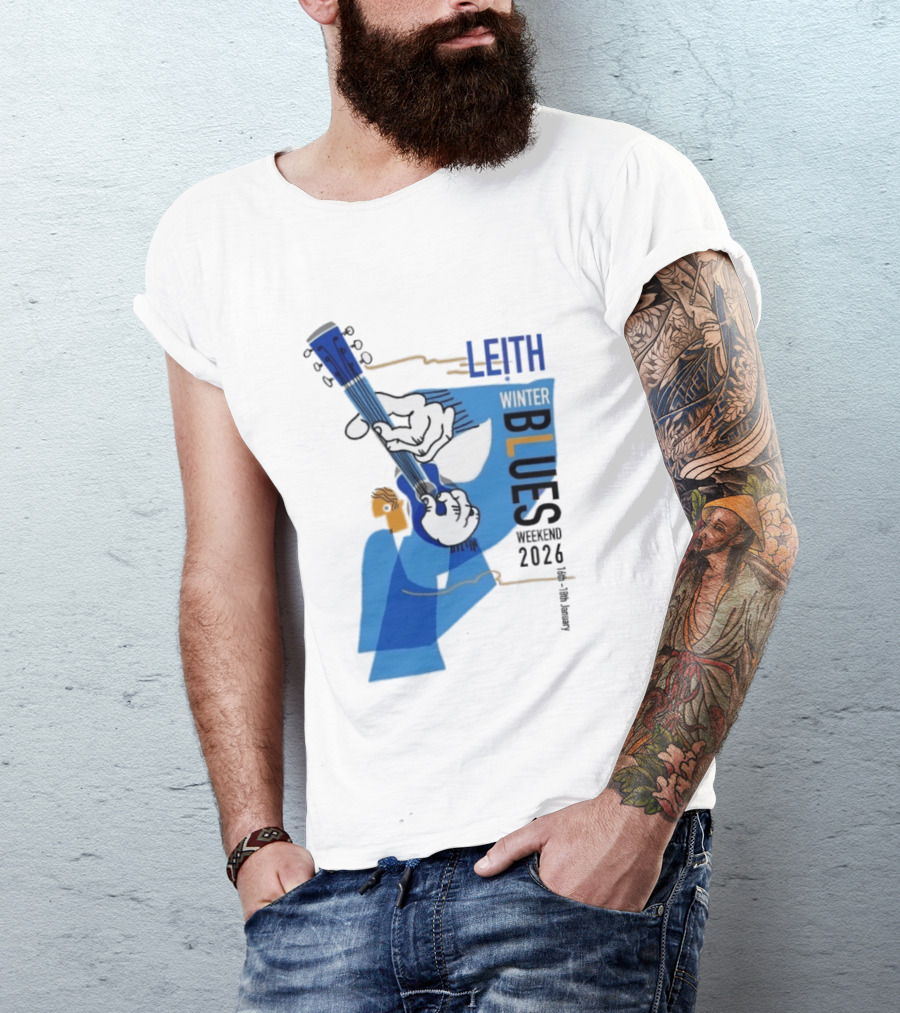 Leith Winter Blues Weekend 2026 Guitar Festival T-Shirt