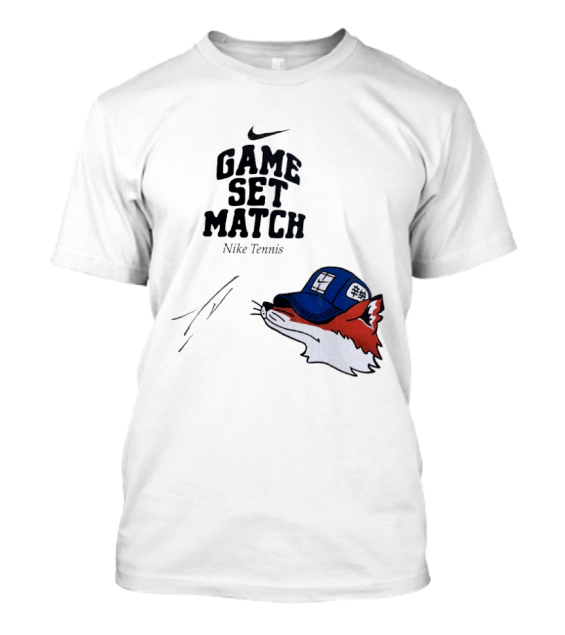 Nike Tennis Game Set Match Fox T-Shirt