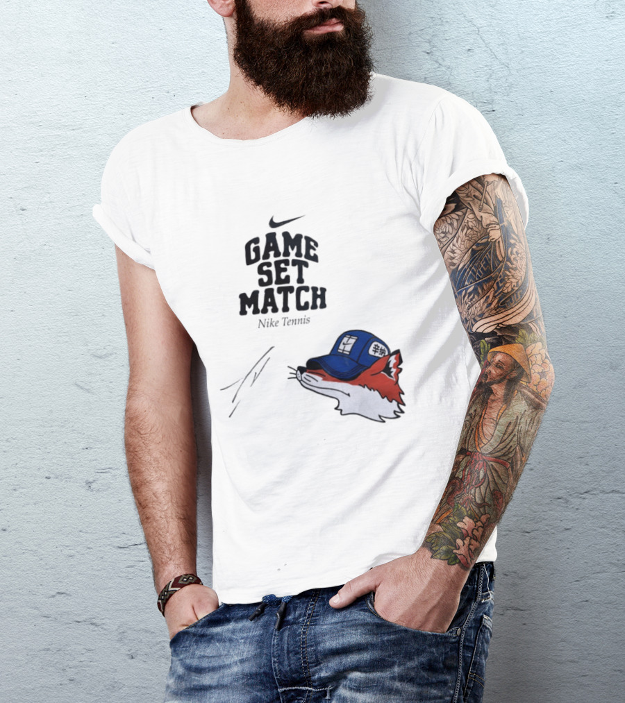 Nike Tennis Game Set Match Fox T-Shirt