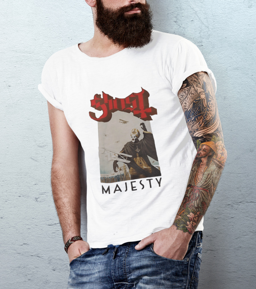 Ghost Papa Emeritus Planes Majesty T-Shirt