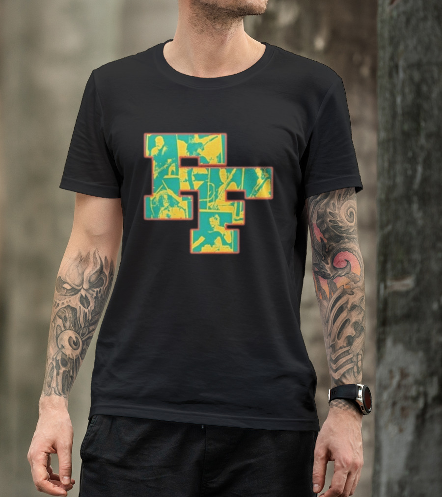 Foo Fighters 2026 FF Tasmania Tour Collage Imagery Of Band Members T-Shirt