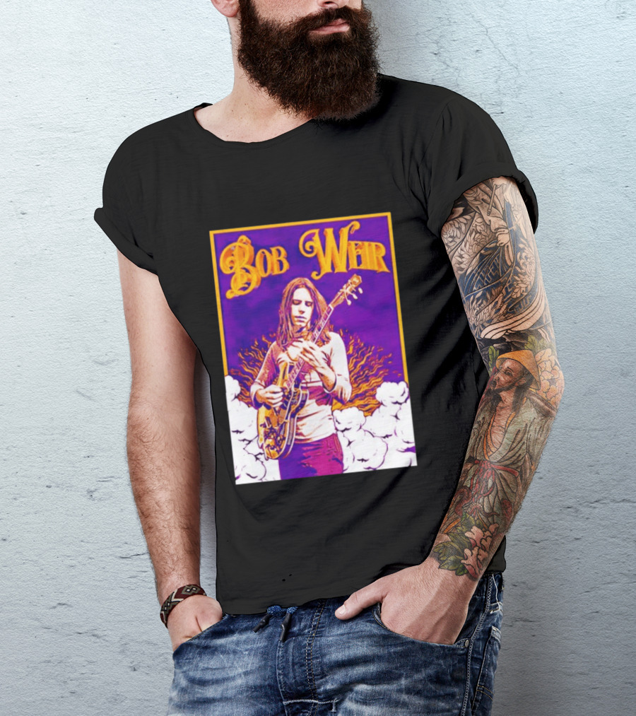 Bob Weir 1947 2026 Psychedelic Tribute Art With Guitar T-Shirt