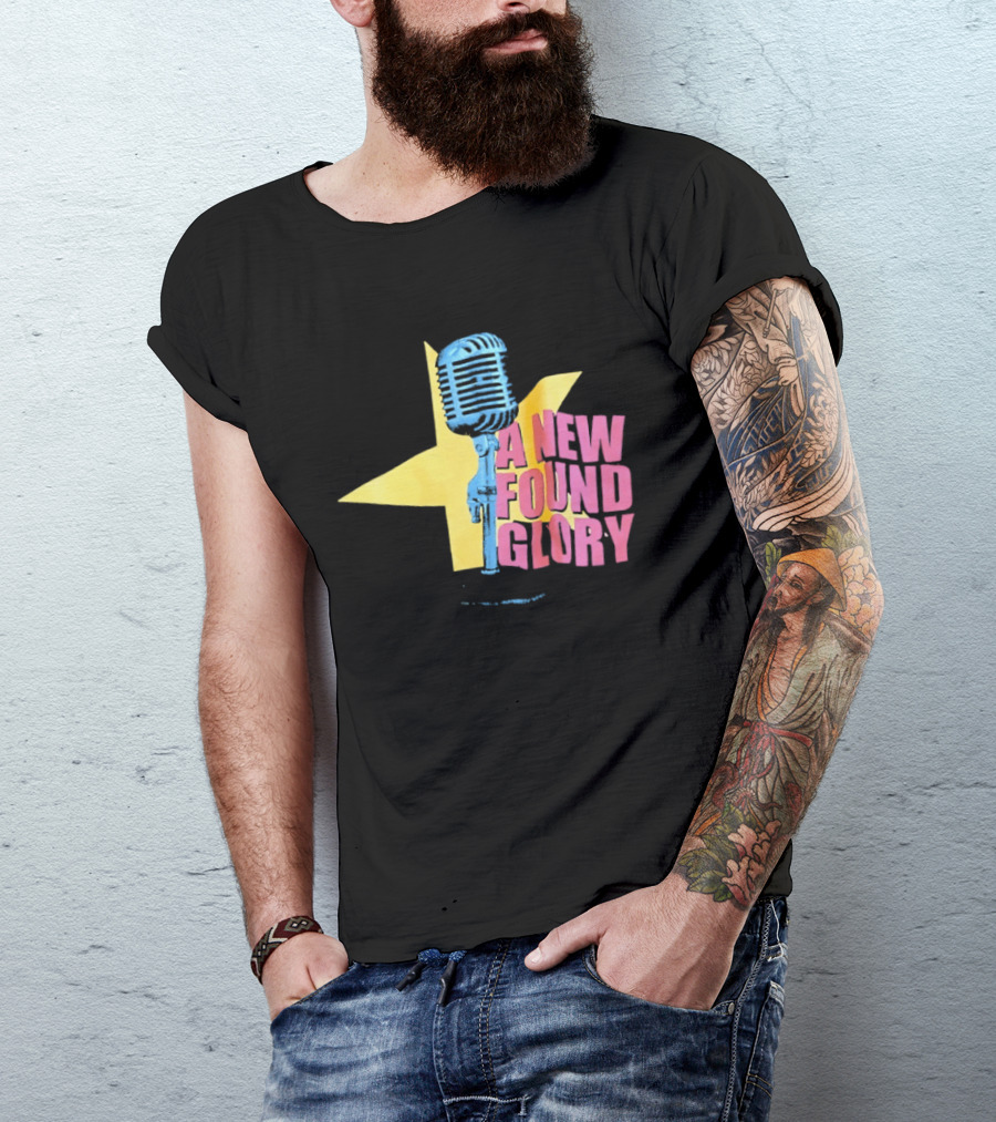 A New Found Glory Vintage Microphone Star T-Shirt