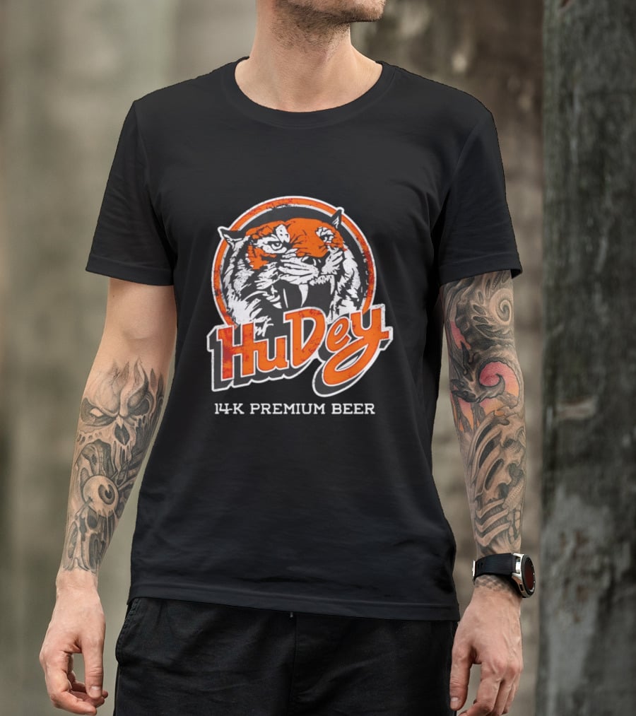 HuDey 14K Premium Beer Tiger T-Shirt