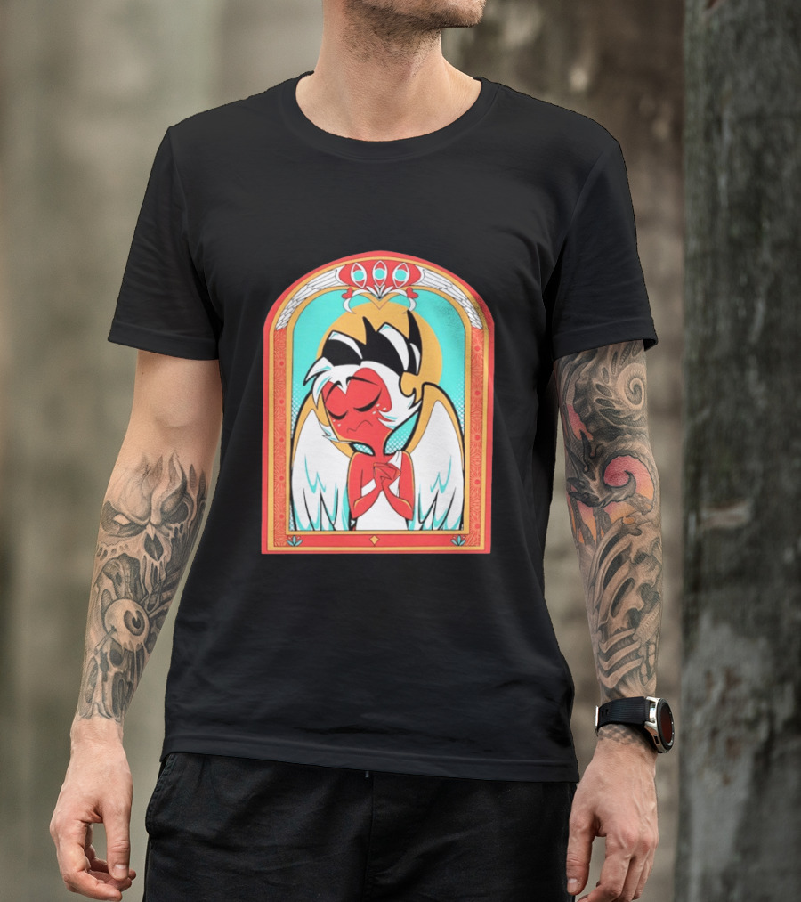 Helluva Boss Saint Fuckass Angel Character Image T-Shirt