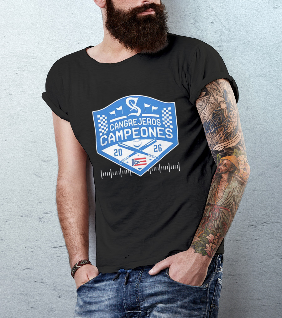 Cangrejeros Campeones 2026 LBPRC Puerto Rico Baseball T-Shirt