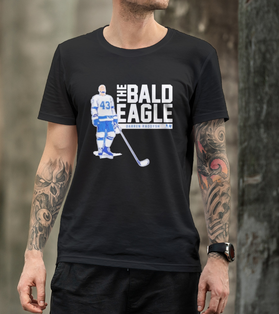 Darren Raddysh The Bald Eagle Number 43 Hockey Player T-Shirt