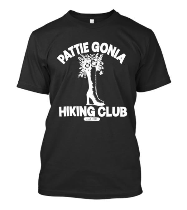 Pattie Gonia Hiking Club Est 2018 Boot And Floral T-Shirt