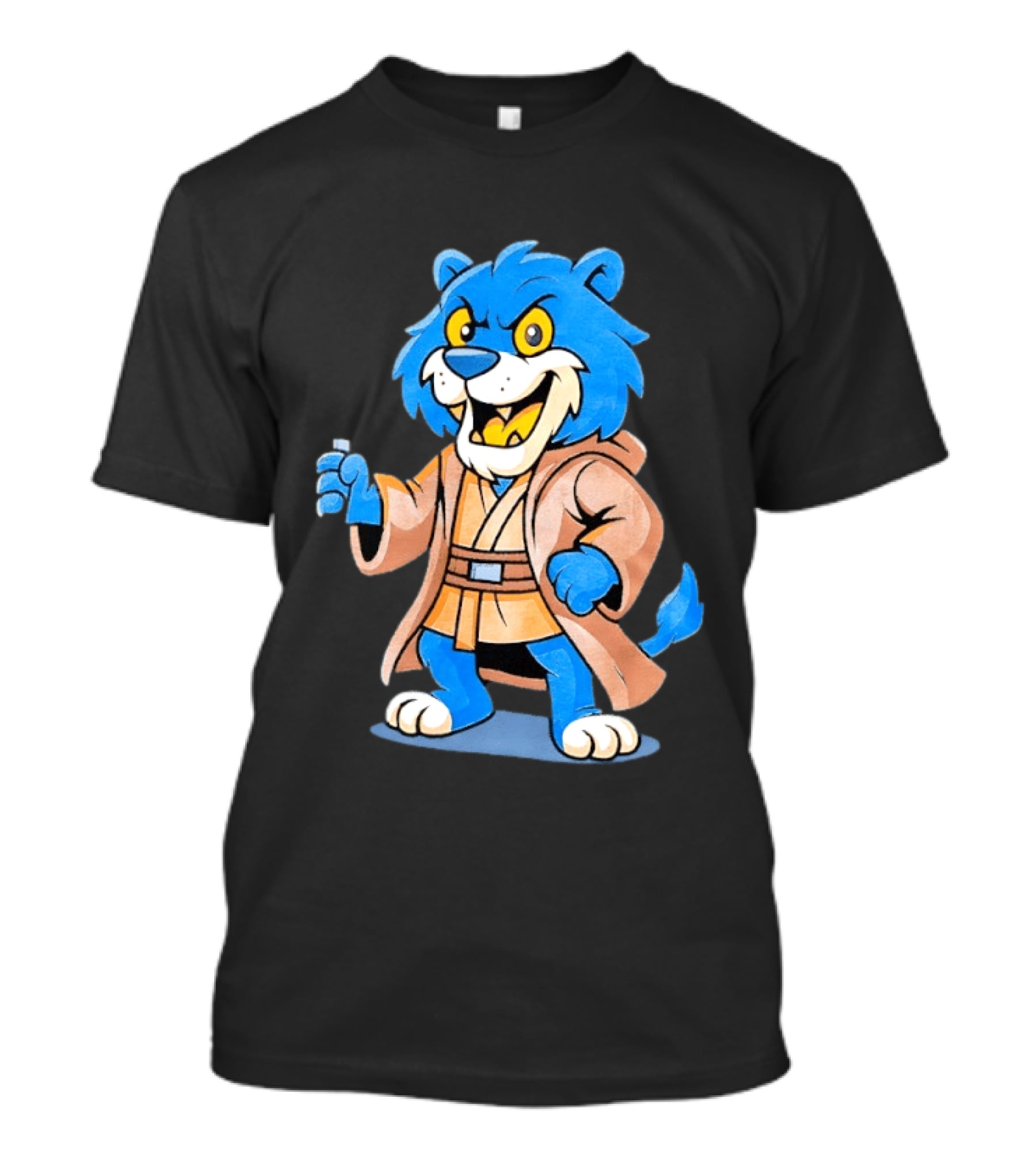 Star Wars Jedi Lion Wearing Robe New York Islanders Hockey T-Shirt