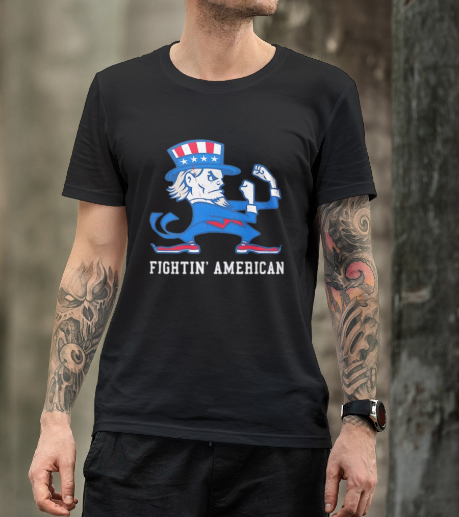 Uncle Sam Fightin' American Patriotic Boxing T-Shirt