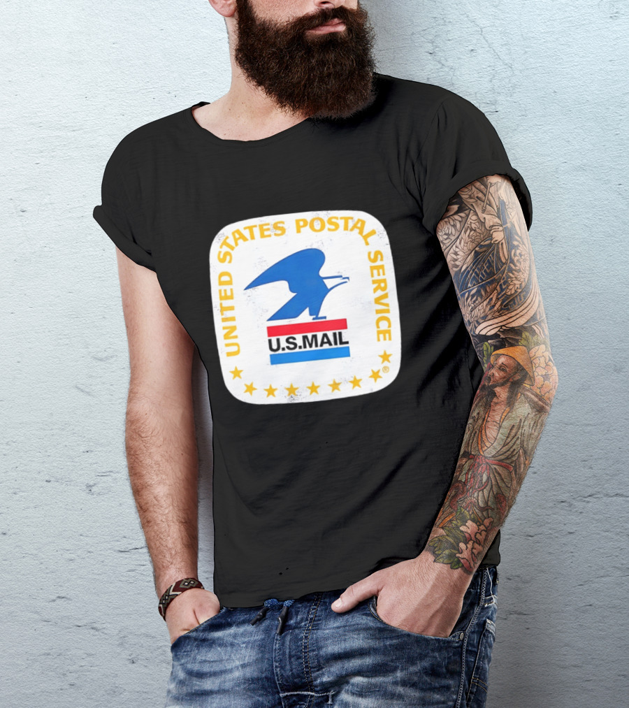 United States Postal Service US Mail Eagle Icon Vintage Look T-Shirt