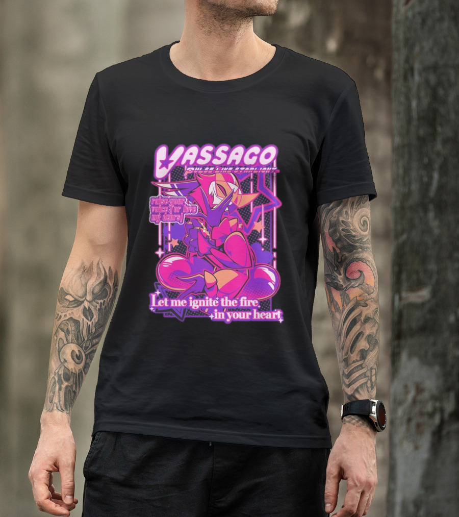 Vassago Pulse Like Starlight Raise Your Voice For Love My Dear Let Me Ignite The Fire In Your Heart T-Shirt
