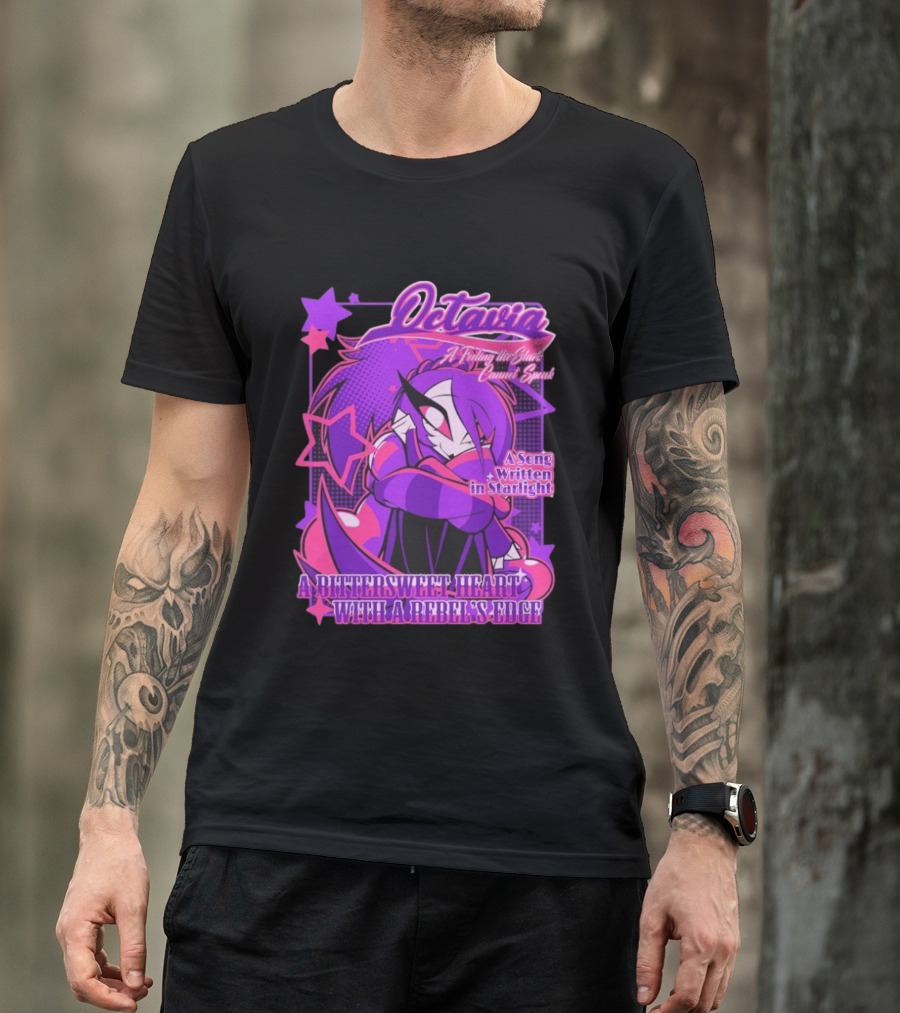 Octavia A Feeling The Stars Cannot Speak A Song Written In Starlight A Bittersweet Heart With A Rebel's Edge T-Shirt