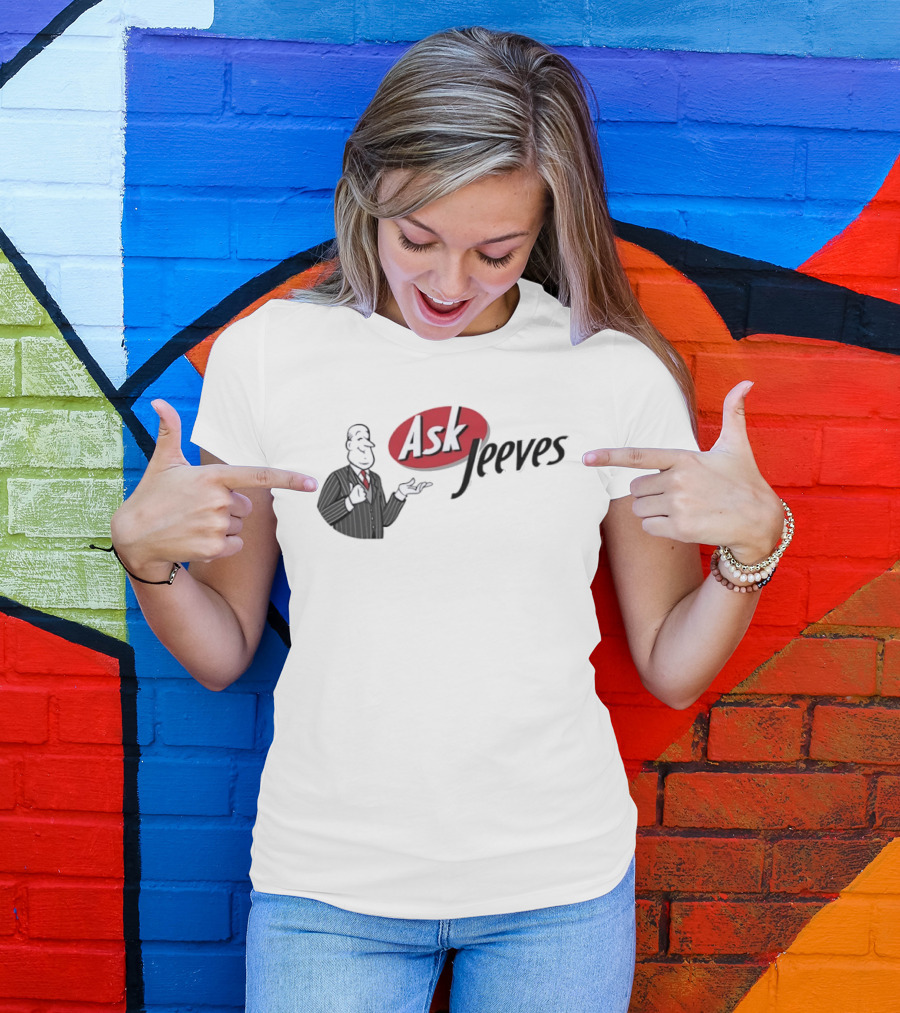 Ask Jeeves Classic Vintage Internet Butler T-Shirt