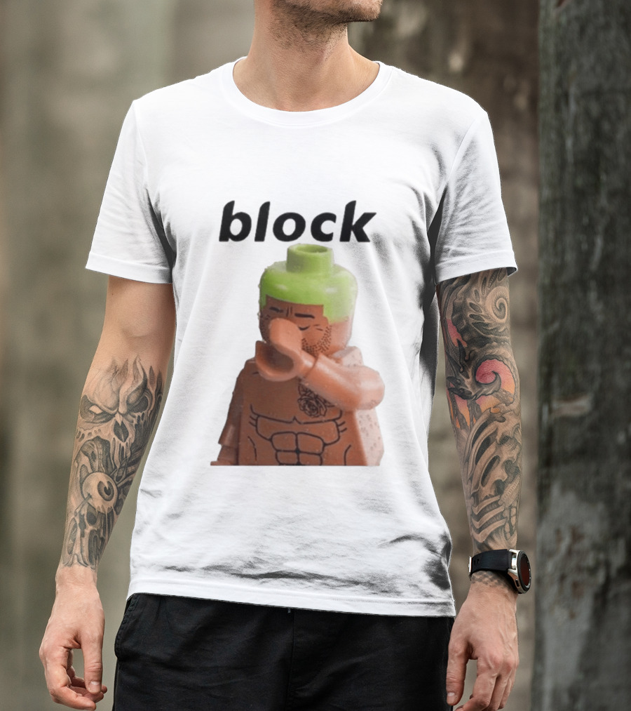 Block The Don Block LEGO Minifigure Style Dabbing Pose T-Shirt