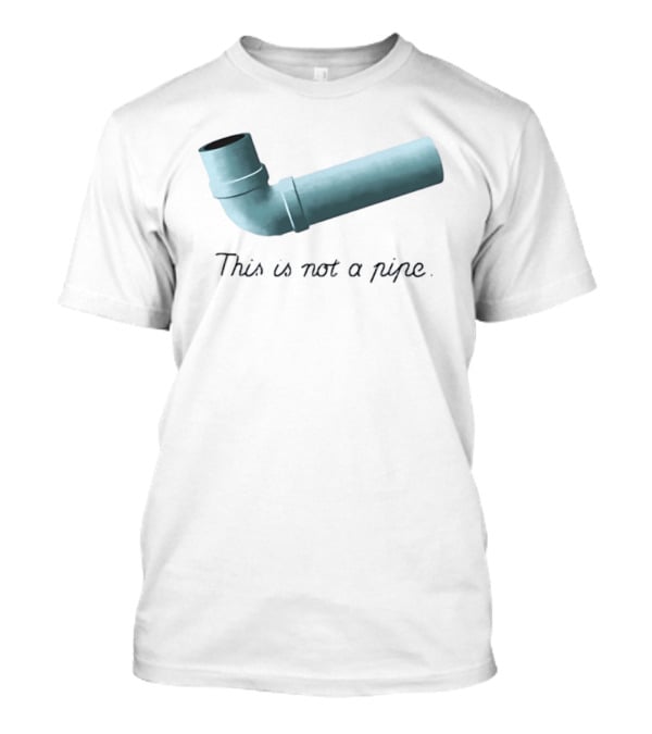 This Is Not A Pipe Surrealism Meme Twist T-Shirt