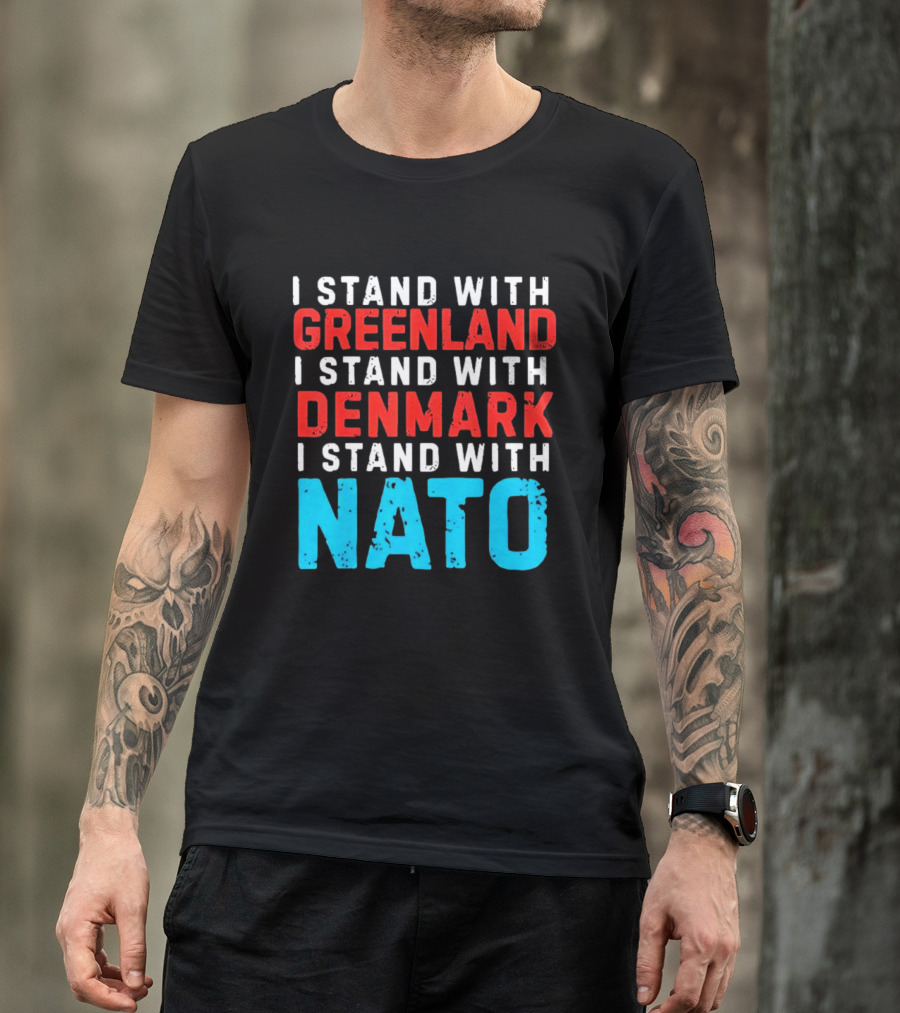 I Stand With Greenland Denmark NATO Support T-Shirt