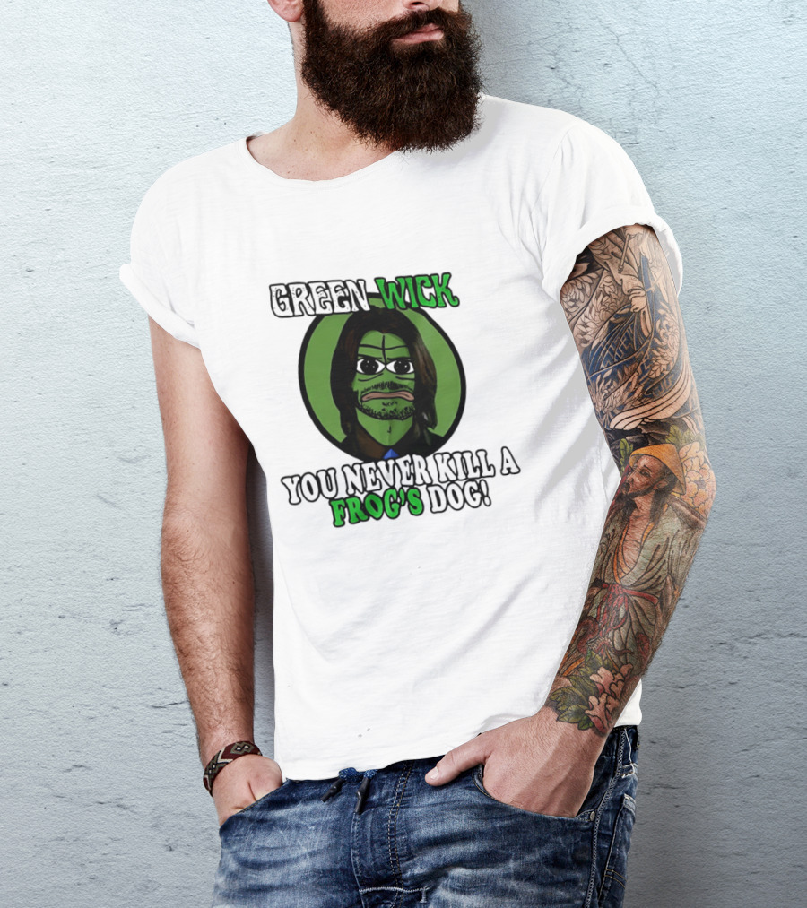 Green Wick You Never Kill A Frog's Dog T-Shirt