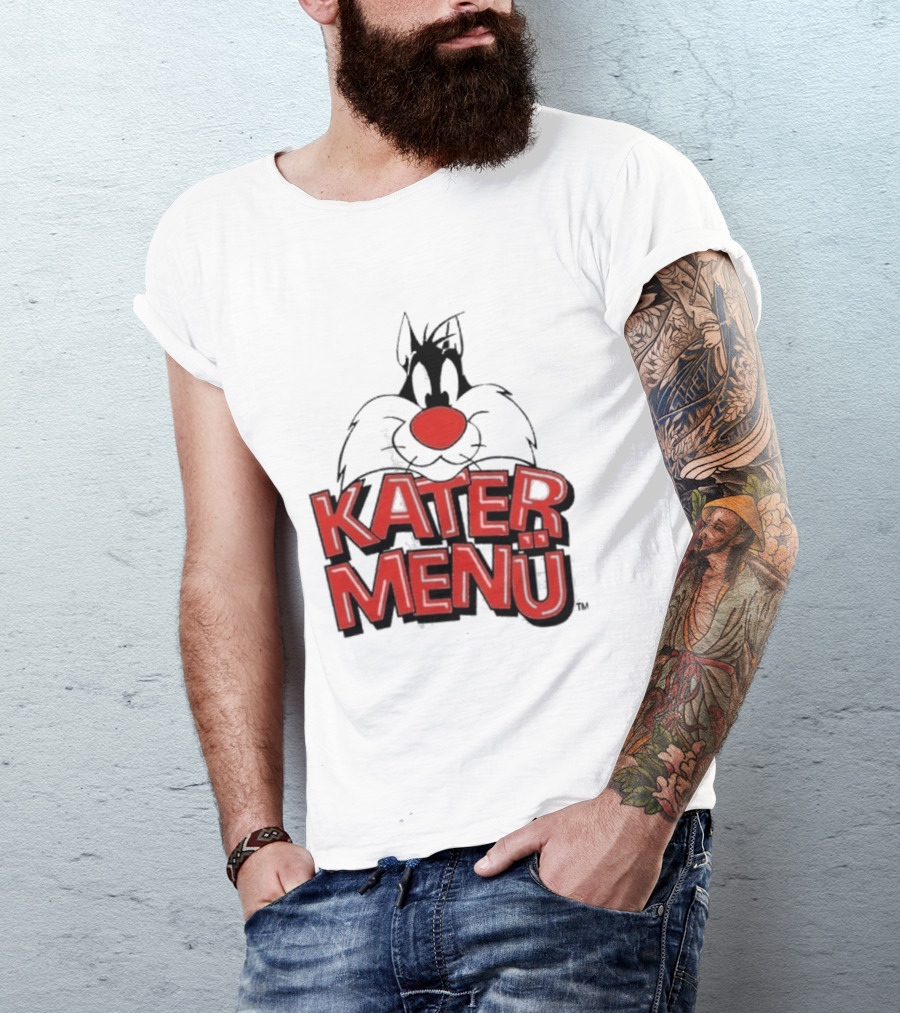 Kater Menü White Cat T-Shirt