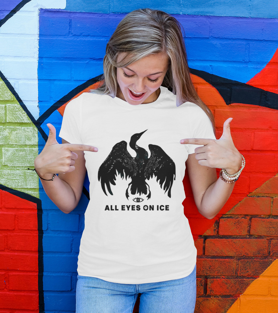 All Eyes On ICE Minnesota Rebel Loon Bird T-Shirt