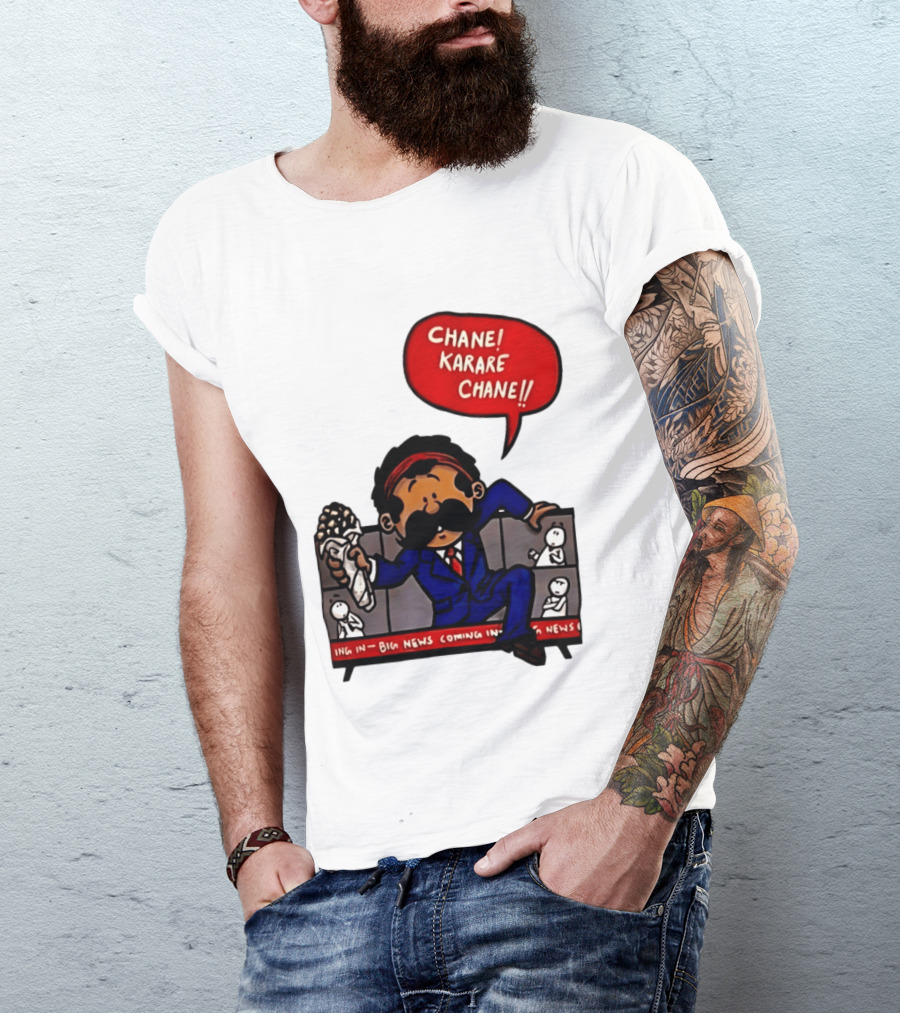 Chane Karare Chane Comic News Character Speech Bubble T-Shirt