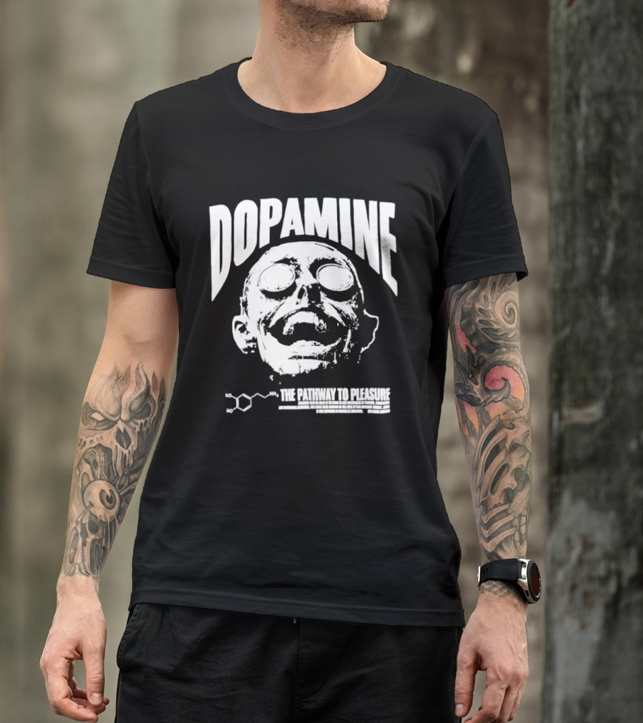Dopamine The Pathway To Pleasure Molecular Formula Head T-Shirt