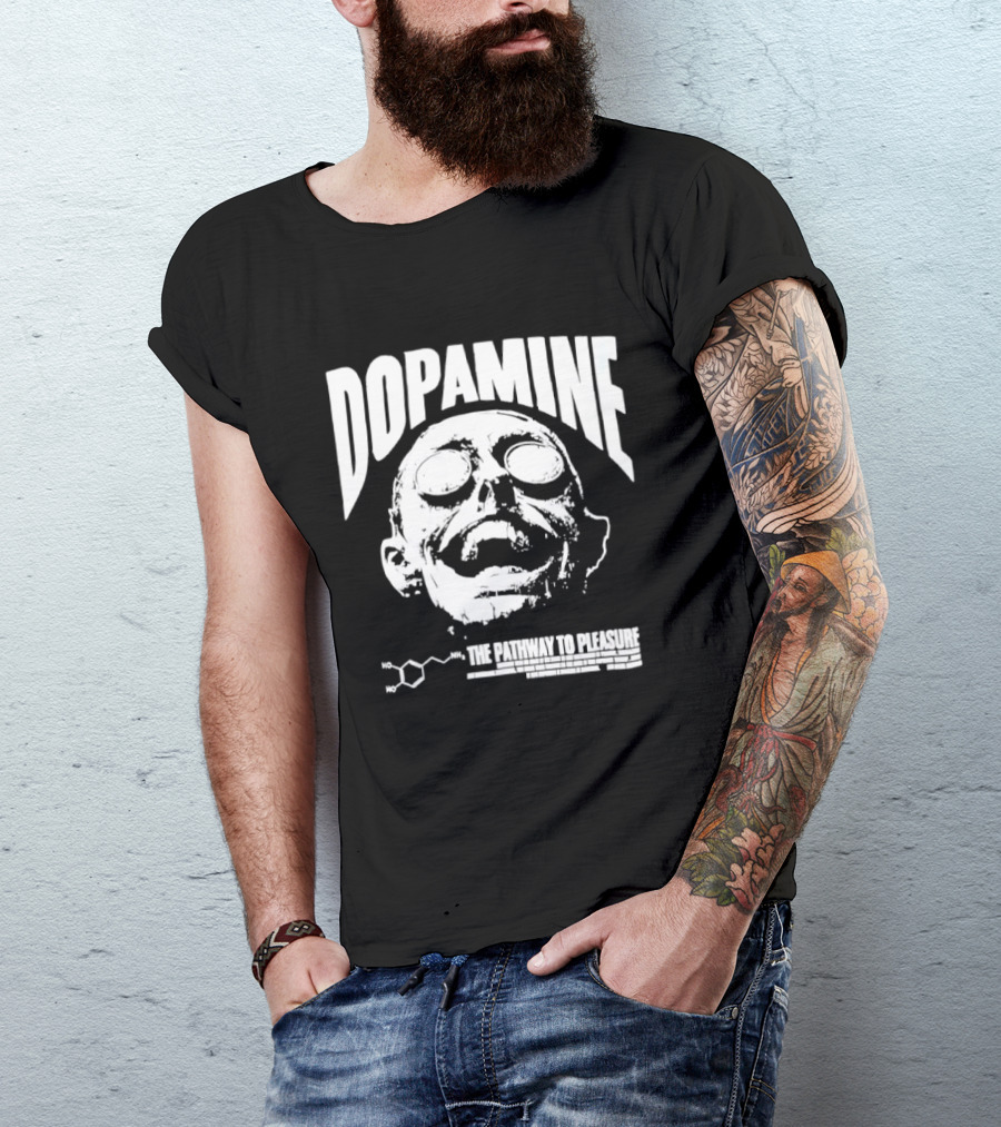 Dopamine The Pathway To Pleasure Molecular Formula Head T-Shirt