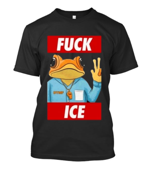 Sapo Concho Frog DTMF With Bold Statement Against ICE T-Shirt