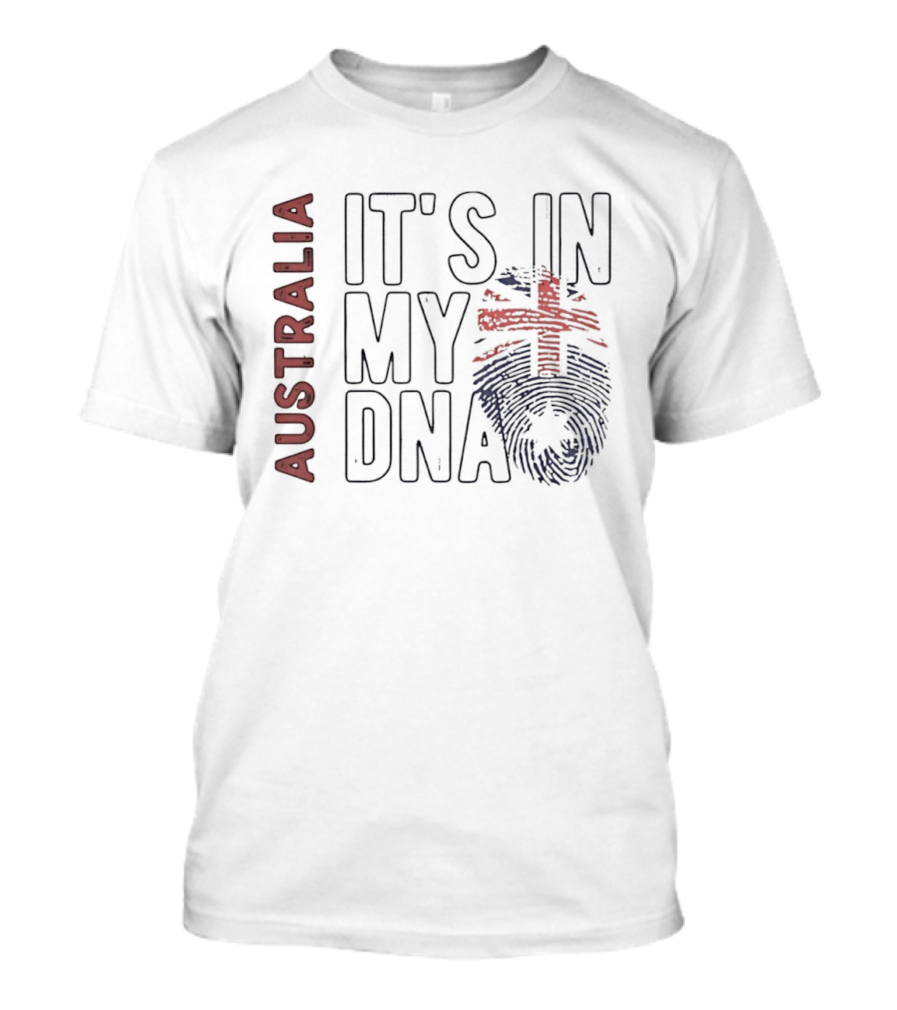 Australia It's In My DNA Fingerprint Flag T-Shirt