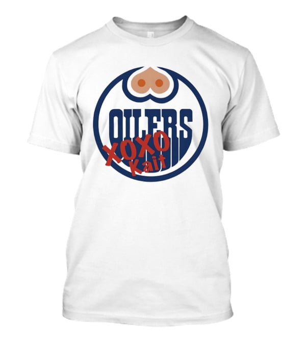 Edmonton Oilers XOXO Kait Retro Style Fan Merch T-Shirt