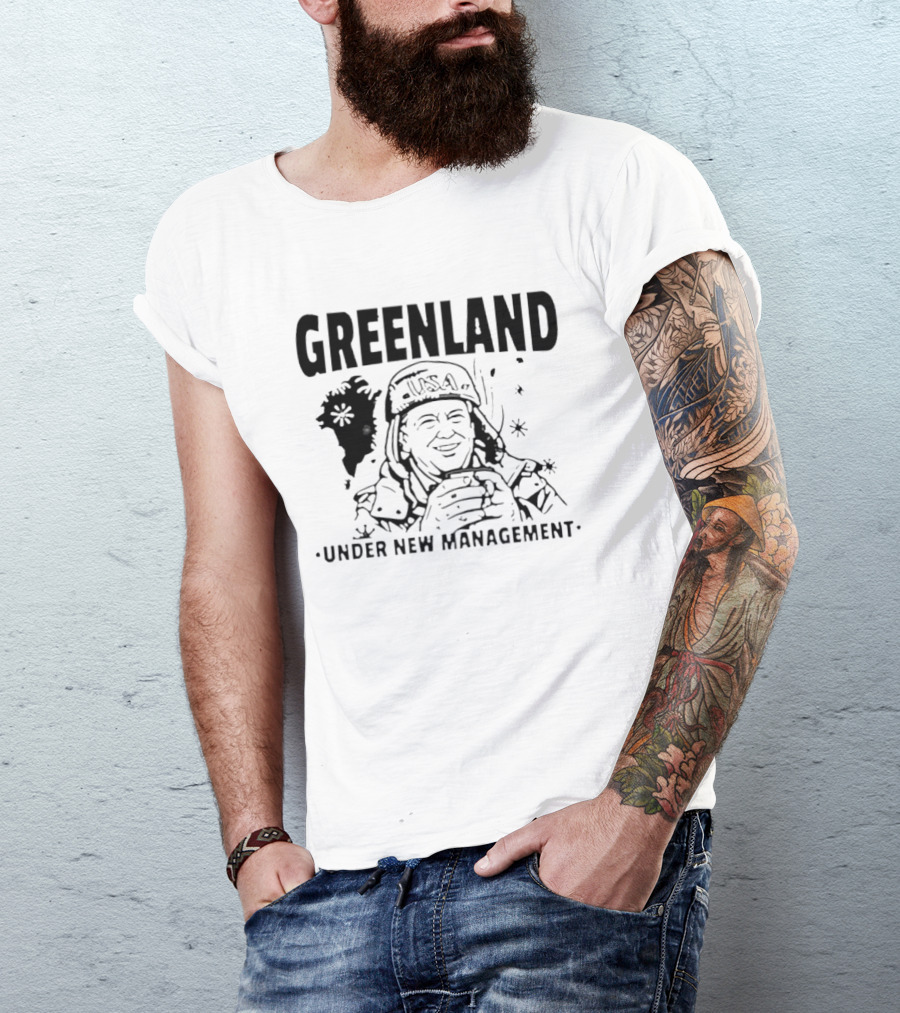 Greenland USA Hat Under New Management T-Shirt
