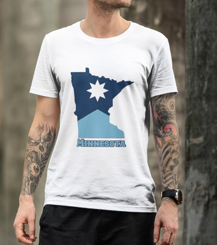 Minnesota Strong Star Map T-Shirt